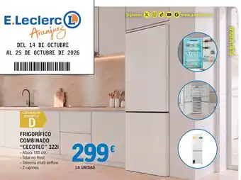 Cecotec frigorífico combinado 322i