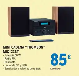 E.Leclerc thomson mini cadena mic123bt oferta
