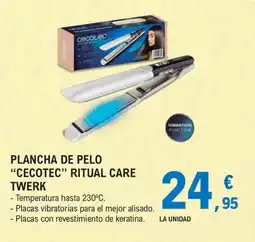 E.Leclerc Cecotec plancha de pelo ritual care twerk oferta