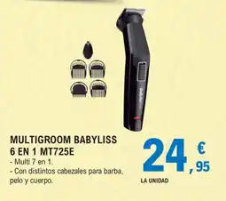 E.Leclerc BabyLiss multigroom 6 en 1 mt725e oferta