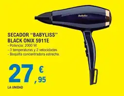 E.Leclerc BabyLiss secador black onix 5911e oferta