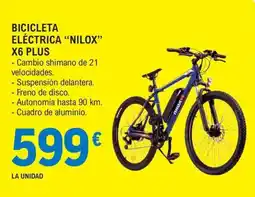 E.Leclerc NiLOX bicicleta eléctrica x6 plus oferta