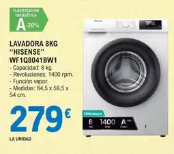 E.Leclerc Hisense lavadora 8kg oferta