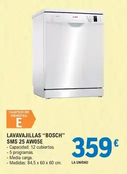 E.Leclerc bosch lavavajillas sms 25 aw05e oferta