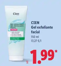 Lidl Cien gel exfoliante facial oferta