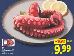 Lidl Medio pulpo cocido oferta