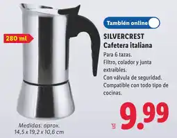 Lidl Silvercrest cafetera italiana oferta