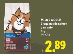 Lidl Mila's World croquetas de salmón para gato oferta