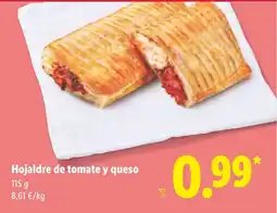 Lidl Hojaldre de tomate y queso oferta