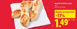 Lidl Barqueta de jamón y queso oferta