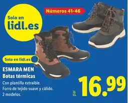 Lidl Esmara Men Botas térmicas oferta