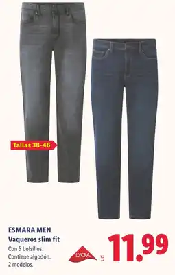 Lidl Esmara Men Vaqueros slim fit oferta