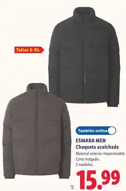 Lidl Esmara Men chaqueta acolchada oferta