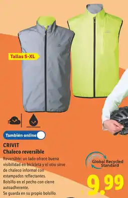 Lidl Crivit chaleco reversible oferta