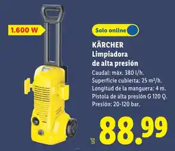 Lidl Kärcher limpiadora de alta presión oferta