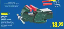 Lidl Parkside tornillo de banco paralelo oferta