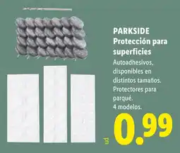 Lidl Parkside protección para superficies oferta