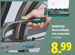 Lidl Parkside destornillador con accesorios oferta