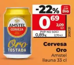Maxi Dia Amstel Cerveza Oro Tostada oferta