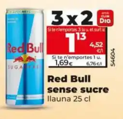 Maxi Dia Red Bull sense sucre oferta