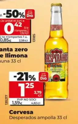 Maxi Dia Desperados cerveza zero de limona oferta