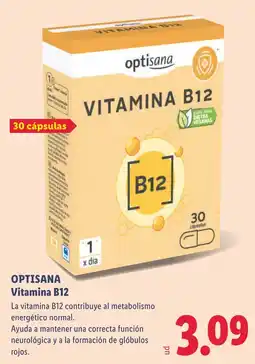 Lidl Optisana Vitamina B12 oferta