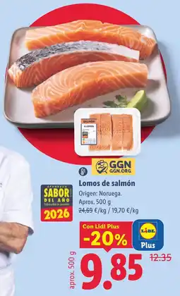Lidl Lomos de salmón oferta