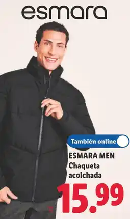 Lidl esmara men chaqueta acolchada oferta