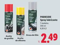 Lidl Parkside spray lubricante oferta