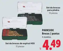 Lidl Parkside brocas / puntas oferta