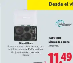 Lidl Parkside sierras de corona oferta