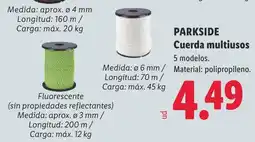 Lidl Parkside cuerda multiusos oferta