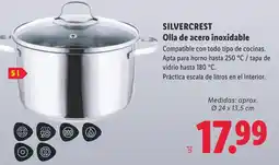 Lidl Silvercrest olla de acero inoxidable oferta