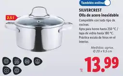 Lidl Silvercrest olla de acero inoxidable oferta