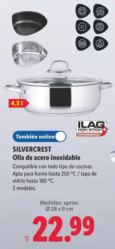 Lidl Silvercrest olla de acero inoxidable oferta