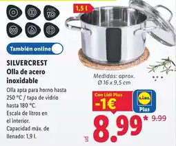 Lidl Silvercrest olla de acero inoxidable oferta