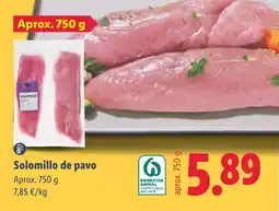 Lidl Solomillo de pavo oferta