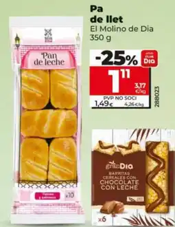 Maxi Dia El Molino de Dia pa de lleche oferta