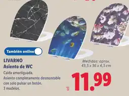 Lidl Livarino asiento de wc oferta