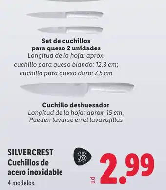 Silvercrest cuchillos de acero inoxidable