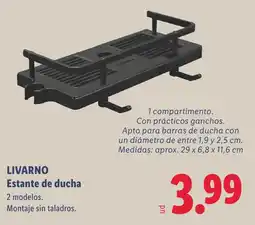 Lidl Livarno estante de ducha oferta