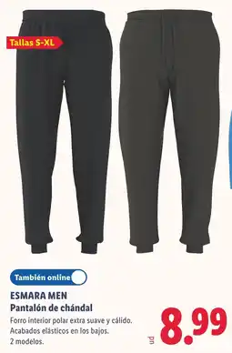 Lidl Esmara Men Pantalón de chándal oferta