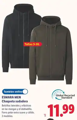 Lidl Esmara Men Chaqueta sudadera oferta