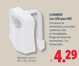 Lidl Livarno luz led para wc oferta