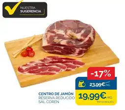 Cash Ecofamilia Centro de jamón reserva reducido sal coren oferta
