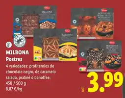 Lidl Milbona postres oferta