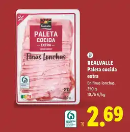 Lidl Realvalle paleta cocida extra oferta