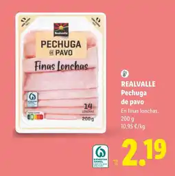 Lidl Realvalle pechuga de pavo oferta