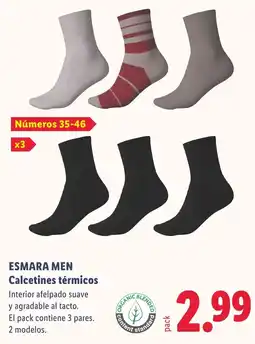 Lidl Esmara Men Calcetines térmicos oferta