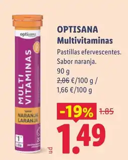 Lidl Optisana multivitaminas oferta